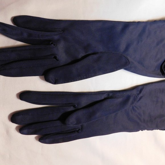 Vintage Martin's Formal Evening Gloves Blue - Picture 4 of 6